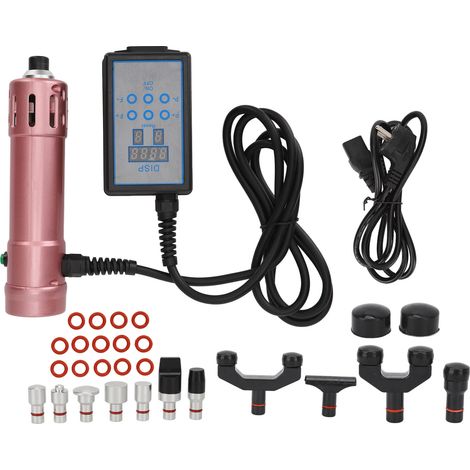 Appareil à ondes de choc extracorporelles ED, thérapie électromagnétique, doré rose, 100-240V, prise UE, traitement de rééducation. (1/5)