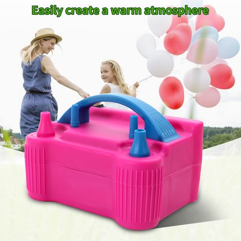 Tragbare elektrische Ballonpumpe, 2-Modus-Ballonaufbläser mit Doppeldüse für Partydekoration (1/2)