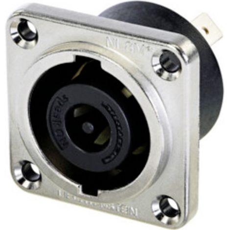 Neutrik NLT8MPXX Lautsprecher-Steckverbinder Flanschbuchse, Kontakte gerade Polzahl: 8 Schwarz, Sil