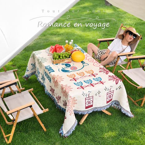Tapis de pique-nique et jeté canapé ours dessin animé 90-240, 240 × 90 × 0,5 cm, 600 g – Livraison gratuite
