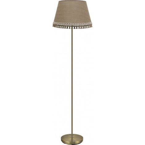 FABRILAMP Fuß ADA Leder Lounge Stuhl mit Lampenschirm arena (1/2)