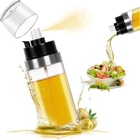 Allecta - Botella pulverizadora de aceite 2 en 1 con función de vertido y pulverización para cocinar y hornear. (1/5)