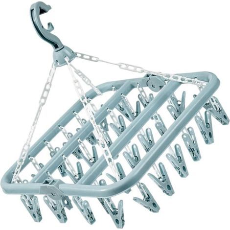 Hangage De Vêtements Capacité 32 Clips Multiples Espace Espace des Pliables Efficaces Rack Séchage pour Appartements Pliables Roses Airer La Maison (1/3)