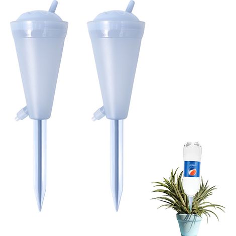 Dispositivo De Riego Automático Para Plantas - Control De Flujo Ajustable 0-60 S Por Gota - Duración 1-15 Días - Para Macetas Interiores - 2 Unidades (1/5)