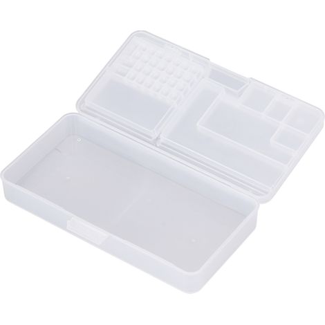 Boîte de rangement transparente en plastique pour 3 vis de carte mère / Boîte de rangement pour pièces de rechange