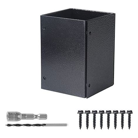 Protecteur de poteau réglable 8,4 à 15,2 cm – Protection contre la pluie et l'érosion – Pour boîtes aux lettres, terrasses, clôtures (1/5)