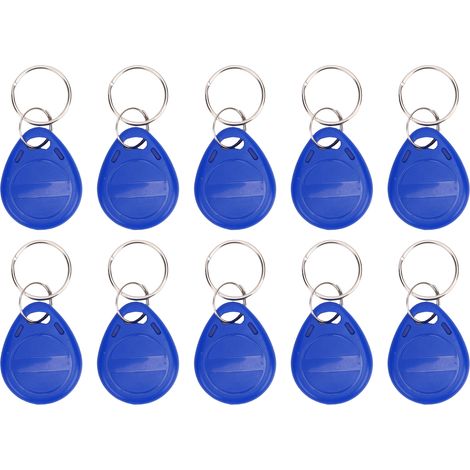 Étiquettes de clé de carte IC adaptées à la puce 1386 1326 H10301 T5577, réinscriptible, sans contact, UID vierge, porte-clés, contrôle d'accès, 10 pièces.