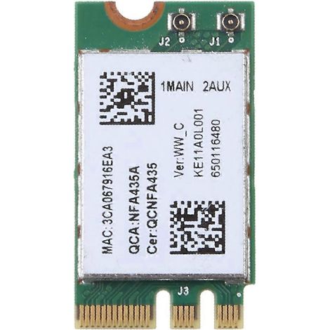 Leichte WLAN-Adapterkarte für QCA9377 QCNFA435 802.11ac 2,4 GHz/5 GHz NGFF
