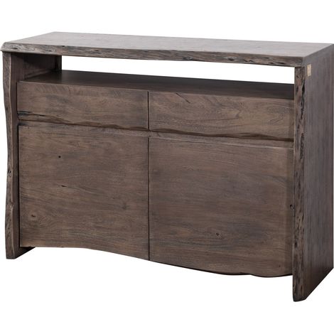 Sideboard Akazie 131x45x96 grau lackiert PURE ACACIA 401 (1/3)