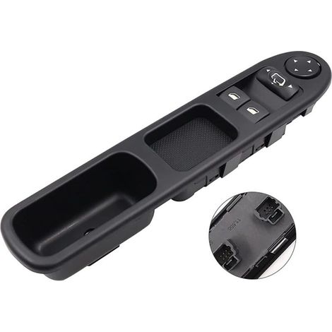 Bouton Leve Vitre pour 307 Commande Interrupteur Fenetre 96351622XT 6554.E4 (1/4)