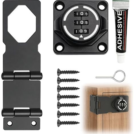 Serrure à Code Verrou Porte Exterieur Montage 90°/180° (1/5)