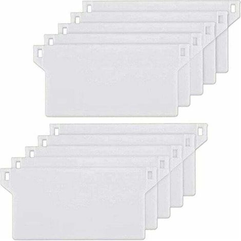 10pcs Plaque de Lestage Store Californien Poids Lest Stores Verticaux Plaque Lestage Store Lamelle Verticale 127mm Pièce Rechange Blanche--
