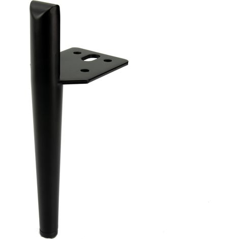 Pata de sofá, pasador negro, altura 15 cm (1/5)