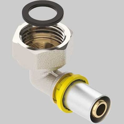 RACCORDO A GOMITO PER MULTISTRATO DADO GIREVOLE 16x3/4 Q.TA 40