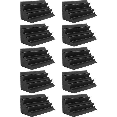 Lot de 10 panneaux en mousse acoustique polyuréthane pour réduire la pollution sonore et l'absorption acoustique. (1/5)