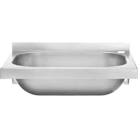 Wandmontiertes Handwaschbecken aus Stahl 400x295mm - Hendi 811818 (1/5)