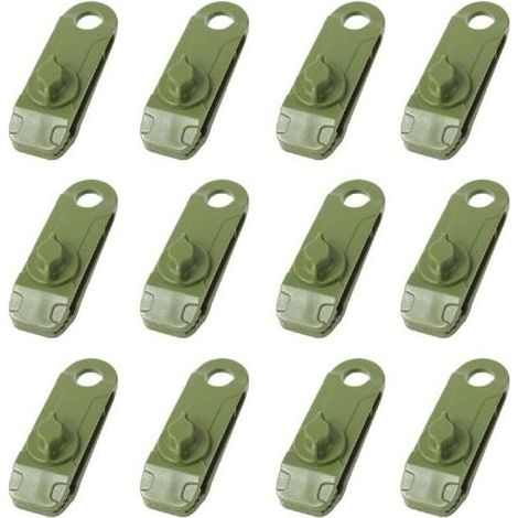 Pinces de Bâche Clips de Tente de Camping en Plastique Petite Pince à Oeillets pour Auvent Toile d'Ombrage de Jardin Activités de Plein Air (1/5)