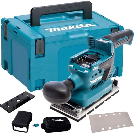 Makita DBO381ZU 18v LXT 1/3 Sheet Brushless Finishing Sander Cordless + Makpac (1/5)