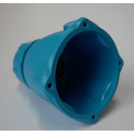 Poignée droite polyester bleue avec presse étoupe 10-30mm Taille 50A 3P+T (non incl.) Maréchal (1/2)
