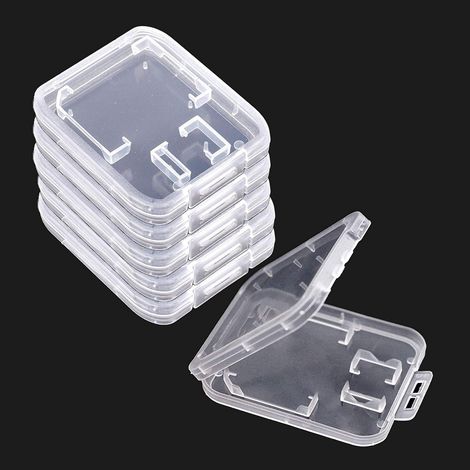 SD-Kartenbox, 20 Stück Kunststoff-Speicherkartenetuis für Micro-SD-, TF-, SIM- und CF-Karten, transparente Kartenhalter-Aufbewahrungsbox (1/5)