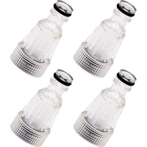 4-Piece Water Filter Set for Pressure Washers, Water Filter for Garden Hose, Pump, Garden, Pressure Washer Accessories (1/4)