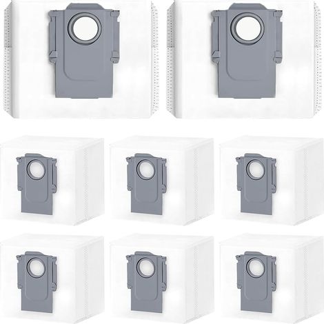 8 Sacs à Poussière Accessoires pour Roborock S8+/S8 Pro Ultra/S7 Max Ultra/S7 MaxV Ultra/S7 Pro Ultra/Q8 Max/Q8 Max+/Q7 Max/Q7 Max+/Q5 Pro/Q5 Pro+/Q5 Max+/Q7 M5+/Q7 L5+/Q10 S5+/Q10 X5+ (1/5)