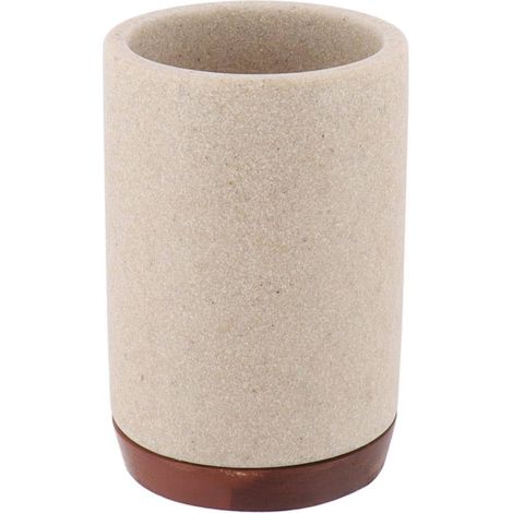 Bicchiere in poliresina - acacia naturale - Tendance