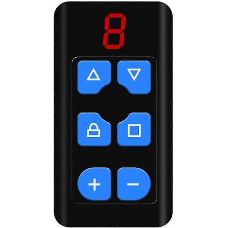 Télécommande multifréquence 8 canaux pour portail, porte sectionnelle, porte de garage, porte électrique (copie de télécommande A) (1/5)