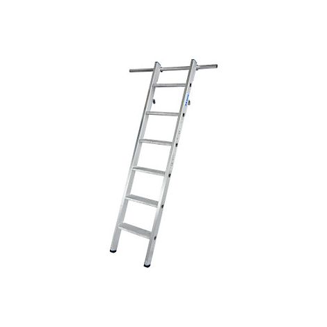 Escalera para estanterías de peldaños planos se puede enganchar