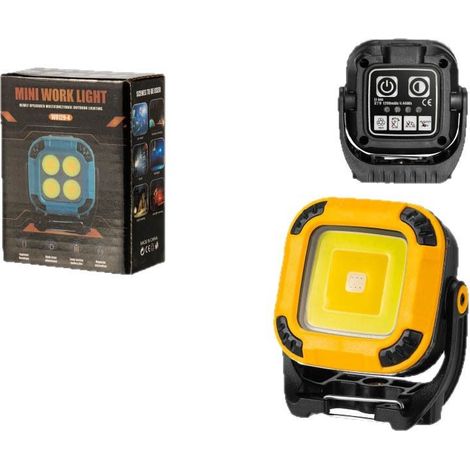 Mini projecteur portable d'extérieur avec support magnétique, lampe de travail (1/5)