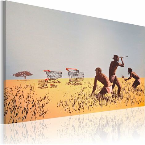 Tableau chasseurs de chariots - 90 x 60 cm (1/4)