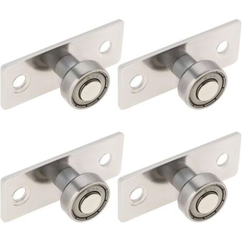 Kit de 4 Rails de Guidage en Métal avec Roulements à Billes pour Portes Coulissantes, Système de Glissement Silencieux et Durable pour Placards et Dressings (1/5)