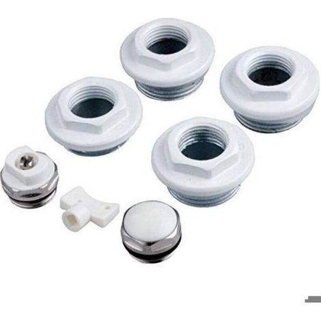 Kit de réducteur à filetage pour radiateurs de style rétro et radiateurs à colonnes traditionnels de 1 pouce (1/4)