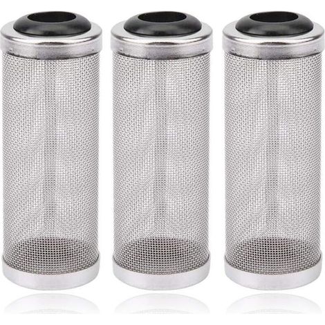 Lot de 3 protections de filtre pour aquarium, grilles de protection pour poissons et crevettes, empêchent les poissons d'être aspirés par le filtre, 16 mm (1/5)