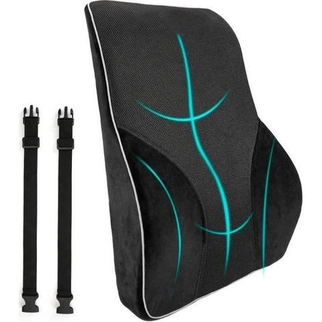Cuscino lombare economico per ufficio, cuscino di supporto per la schiena in memory foam, supporto lombare per sedia da ufficio, auto (1/4)