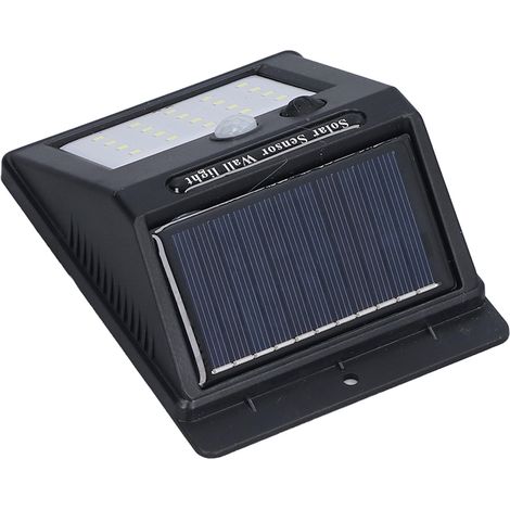 Applique murale solaire extérieure à 20 LED avec détecteur de mouvement pour jardin, villa et maison (1/5)