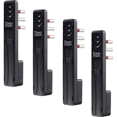 ROSI Set 4 Spine Emilia Flat, Nero, 10A - spina piccola