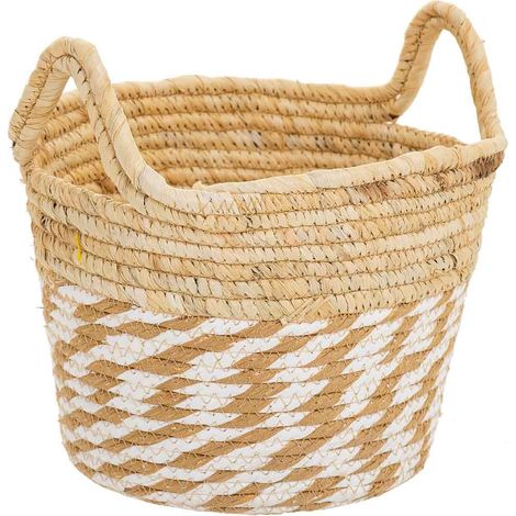 Cesto de fibra natural marron D30x21 (1/5)