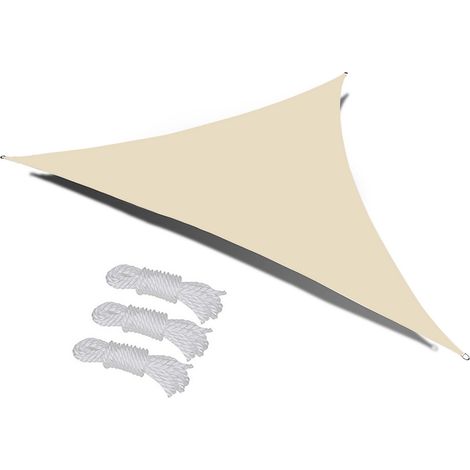 Strapazierfähiges Sonnensegel aus Polyester mit Schnallen aus Edelstahl 304 für Garten, Hof und Carport (1/5)