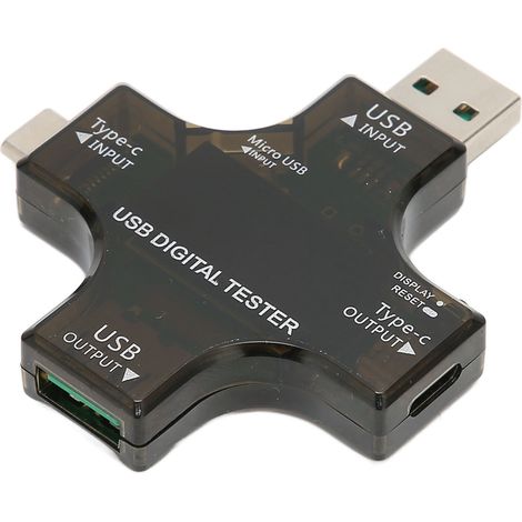 Testeur de puissance USB-C avec écran numérique couleur IPS pour chargeur, batterie externe et capacité de batterie. (1/5)
