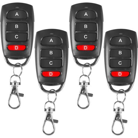 Universal door remote control, 4-pack universal remote control, garage door remote control, sliding door remote control, automatic door remote control, 433 MHz frequency (1/5)