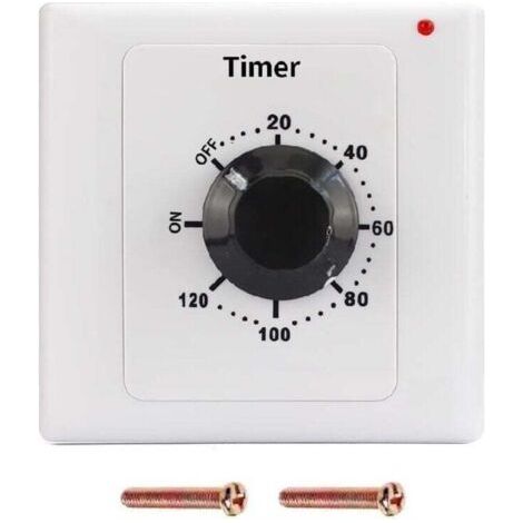 Pair 120-Minuten-Zeitschaltuhr, 220 V Wechselstrom, 15 A, intelligenter mechanischer Countdown-Timer, Steckdosen-Zeitschaltuhr, 86-Tasten-Bedienfeld