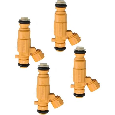 4 Buses d'injecteur, 2 broches, référence 0280156427, compatibles Citroën Peugeot Fiat, couleur jaune (1/4)
