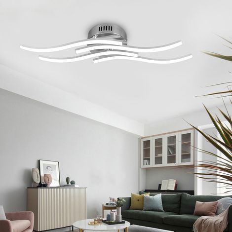 Plafonnier LED ondulé 140 LED, lampe de plafond moderne pour chambre et salon, AC85-265V (1/5)