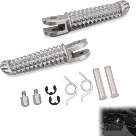 Repose-pieds, repose-pieds avant/repose-pieds pilote pour Yamaha YZF-R1 2012-2023, YZF-R1 World GP 60e anniversaire Édition 2022, YZF-R1M 2015-2023, YZF-R1S 2016-2018 (1/5)