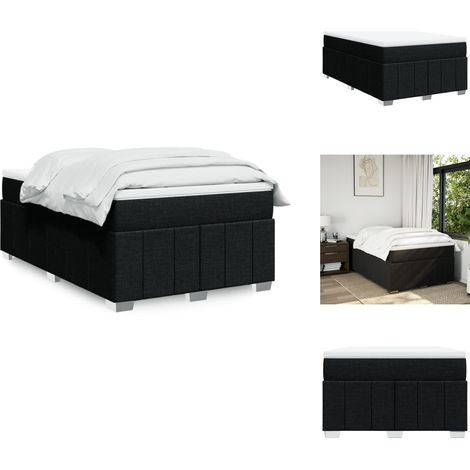 Boxspringbett mit Matratze Schwarz 120x190 cm Stoff - Boxspringbett - Boxspringbetten - Bett - Bett Mit Stauraum (1/5)