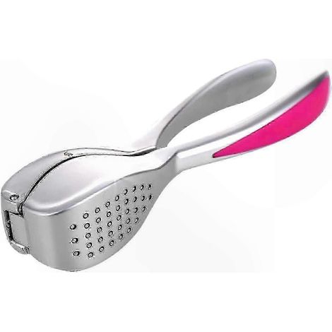 Presse-ail manuel avec éplucheur en silicone, set cuisine 2 pièces, outil multifonction pour hacher et peler l’ail facilement, ustensile robuste et antidérapant, idéal pour préparations culinaires quo (1/5)