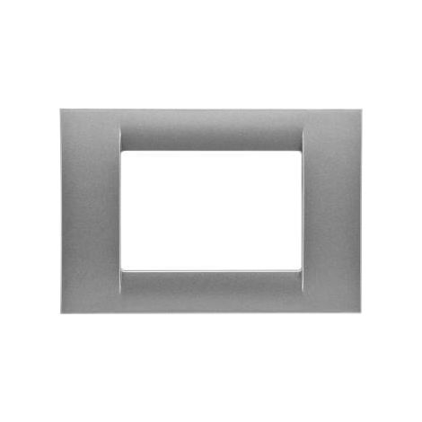 PLAQUE 3 P.TITANE METALLISE SYSTEM VIRNA GEWISS GW22283