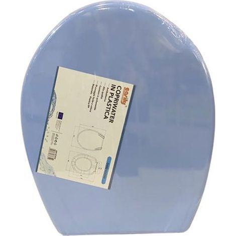Copriwater Sedile Coprivaso Wc Water Bagno In Plastica Magnolia Blu 87634 (1/2)