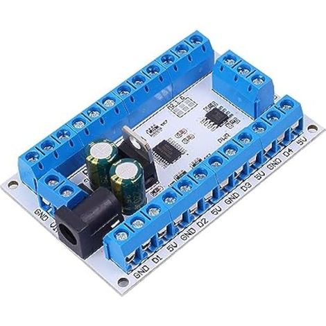 Récepteur de Température, DC 12V 24V 8Bit RS485 Récepteur de Température Enregistreur de Contrôleur de Signal Collecteur de Données RTU pour Capteur DS18B20 MODBU (1/5)